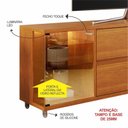 Ver imagem 6 de Rack para TV até 70 Polegadas com LED Vidro Reflecta 182cm 2 Gavetas Rodízios de Silicone Orion