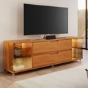 Ver mais imagens de Rack para TV até 70 Polegadas com LED Vidro Reflecta 182cm 2 Gavetas Rodízios de Silicone Orion