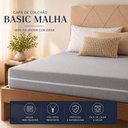 Ver imagem 2 de Capa de Colchão Casal Basic Malha 100% Poliéster 138x188x20cm Off White Bene Casa