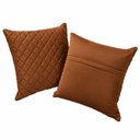Ver imagem 6 de Kit 2 Almofadas Tressê 50x50cm Veludo Terracota - Nexta Casa