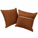 Ver imagem 7 de Kit 2 Almofadas Tressê 50x50cm Veludo Terracota - Nexta Casa