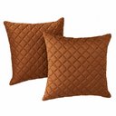 Ver imagem 2 de Kit 2 Almofadas Tressê 50x50cm Veludo Terracota - Nexta Casa