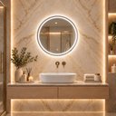 Ver imagem 6 de Espelho Decorativo Redondo com Iluminação 70cm Luxo Goldenx