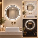 Ver imagem 1 de Espelho Decorativo Redondo com Iluminação 70cm Luxo Goldenx