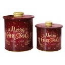 Ver imagem 3 de Conjunto De Latas Natalinas Para Doces Chocolates Merry Christmas