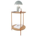 Ver imagem 3 de Mesa de Apoio Lateral Duda Nature com Pés de Ferro Bronze