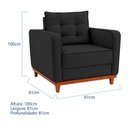 Ver imagem 3 de Kit 2 Poltronas Luxo Sala de Estar Bouclé Samuel