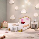 Ver imagem 1 de Cama Infantil Juvenil Belissima Rosa - Branca e Mel