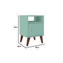Ver imagem 2 de Mesa Cabeceira RT3145 c/ 1 Porta Branco - Movelbento