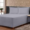 Jogo de Lençol Conjugado para Cama Box Casal Versatile com Fronhas 03 Peças - Capa Luva Percal 300 F - 3