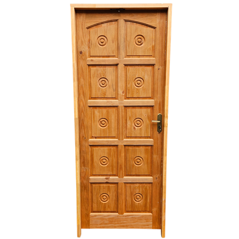 Porta Torneada Maciça Completa 2,15 X 0,86 L/d