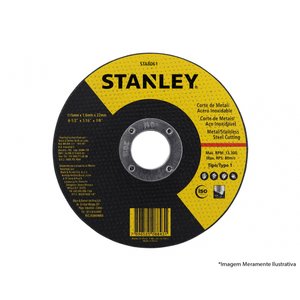 Disco Corte Inox Stanley 4.1/2x1,0x7/8 Sta8061