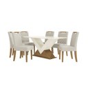 Ver imagem 1 de Conjunto Mesa de Jantar com 6 Cadeiras Amora