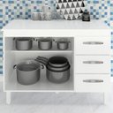 Ver imagem 5 de Balcao Com Tampo 120cm 9110x9300 Branco Mobbs