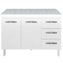 Ver imagem 1 de Balcao Com Tampo 120cm 9110x9300 Branco Mobbs