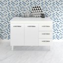 Ver imagem 6 de Balcao Com Tampo 120cm 9110x9300 Branco Mobbs