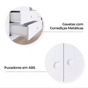 Ver mais imagens de Guarda Roupa Infantil 3 Portas 2 Gavetas 2 Nichos Faz de Conta Espresso Móveis Branco