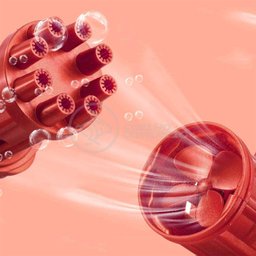 Máquina Elétrica Tiktok Lança Bolhas Vermelho - 5