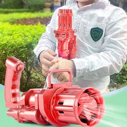 Máquina Elétrica Tiktok Lança Bolhas Vermelho - 4