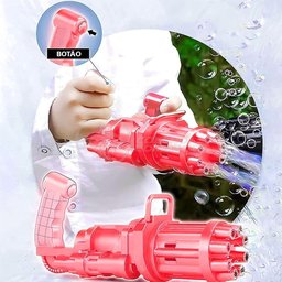 Máquina Elétrica Tiktok Lança Bolhas Vermelho - 7