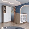Quarto de Bebê Compacto com Berço e Guarda Roupa Faz de Conta Espresso Móveis - 1
