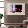 Painel De TV Para Sala Até 60 Polegadas Off White Evandro Shop JM - 1
