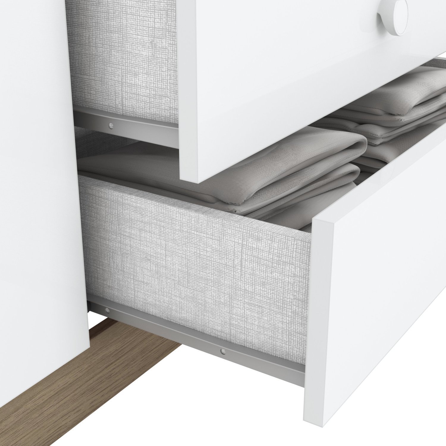 Quarto de Bebê Compacto com Berço e Guarda Roupa Lápis de Cor Espresso Móveis - 12