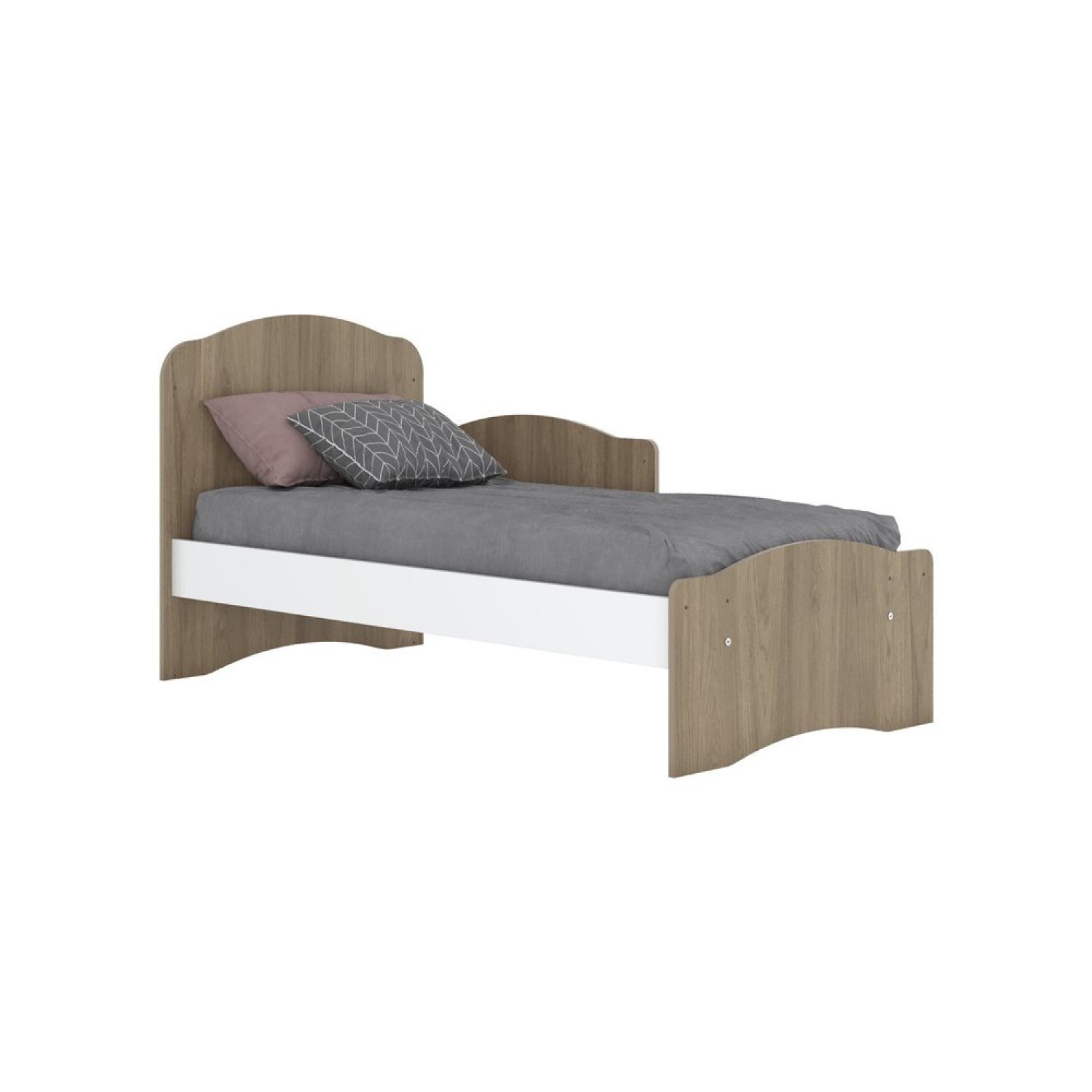 Quarto de Bebê Compacto com Berço e Guarda Roupa Lápis de Cor Espresso Móveis - 3
