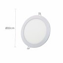 Ver imagem 3 de Embutido Fit Redondo Plafon Led 18w 2700k Kit com 5