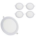 Ver imagem 1 de Embutido Fit Redondo Plafon Led 18w 2700k Kit com 5