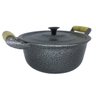 Jogo 10 Panela Alumínio Batido Craqueada Caçarola Fundido OkayShop - 2