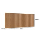 Ver imagem 2 de Cabeceira Ripada para Cama Casal 280cm 100% Mdf Cor:louro