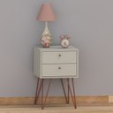 Ver imagem 1 de Mesa de Cabeceira 2 Gavetas Retrô Bled