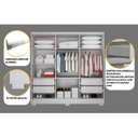 Ver imagem 6 de Closet Modulado 4 Gavetas 7 Prateleiras Damasco Novo Horizonte