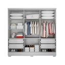 Ver imagem 3 de Closet Modulado 4 Gavetas 7 Prateleiras Damasco Novo Horizonte