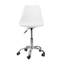 Ver imagem 6 de Kit 04 Cadeiras Office Base Cromada Giratória Saarinen Branco