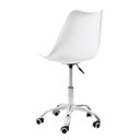 Ver imagem 4 de Kit 04 Cadeiras Office Base Cromada Giratória Saarinen Branco