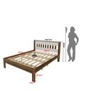 Ver imagem 7 de Cama de Casal para Colchão 138 X 188 Cm Multimóveis Cr35011 Nogal/branca