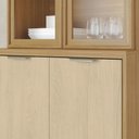 Ver imagem 5 de Cristaleira Colors 4 Portas 100% Mdf com Vidro Freijó/oásis - Kits Paraná