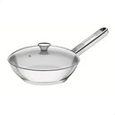 Ver imagem 1 de Frigideira Tramontina Allegra em Inox com Fundo Triplo e Tampa de Vidro 24 Cm 1,3 L 62666244