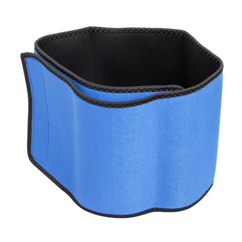 Faixa Abdominal Lombar Unissex Yin's Azul Ajustável 100x20cm