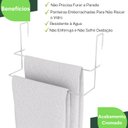Ver imagem 6 de Toalheiro para Box Porta Toalha Duplo Cromado F.arm