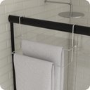 Ver imagem 2 de Toalheiro para Box Porta Toalha Duplo Cromado F.arm