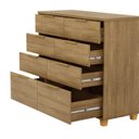 Ver imagem 5 de Cômoda para Quarto 8 Gavetas 121cm Dubai Intense Nature Marrom