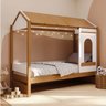 Cama Casinha Montessoriano Reversível com Janela de Led Aria Casatema Madeiraoriginals - 4
