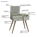 Ver imagem 5 de Penteadeira Retrô Cristal