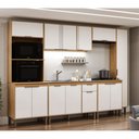 Ver imagem 7 de Balcão 120cm 3PTS 1GAV Madalena Cinamomo/Off White sem Tampo