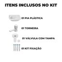 Ver imagem 4 de Pia Lavatório Banheiro 4,8l + Torneira Reforçada Branca