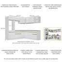 Ver imagem 5 de Cozinha Completa De Canto Mp2080 Com Armário E Balcão Branca