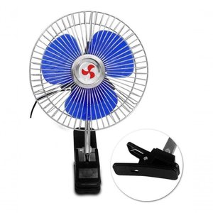 Mini Ventilador Veicular 12v 6" 15cm Carro Caminhão Ônibus
